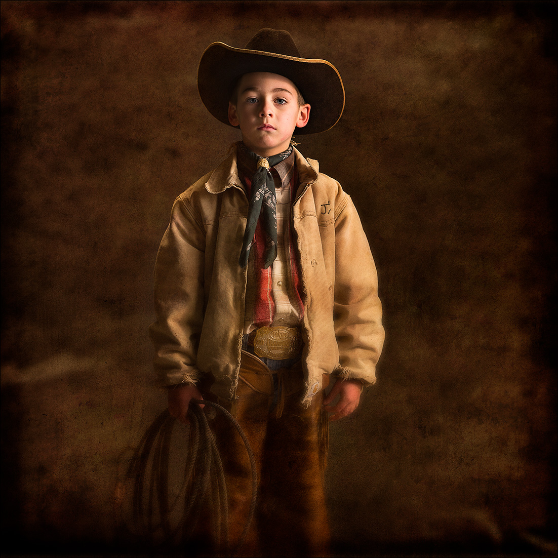 jaron, Flint Hills cowboy, portrait