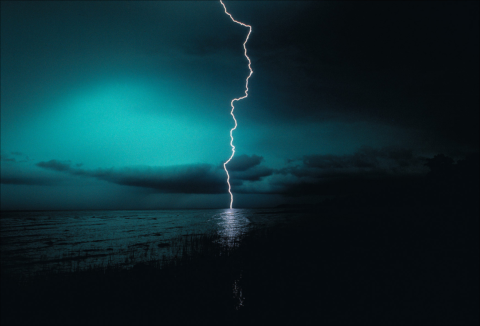lightning, Lake Michigan